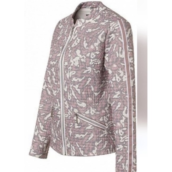Just White Quilted Print Jacket NWT - Picture 2 of 8